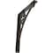 Ekena Millwork Crawley Wrought Iron Bracket, (Single center brace), Antiqued Warm Silver 1 1/2"W x 10"D x 12"H BKTM01X10X12SCRAWS - alternate 1